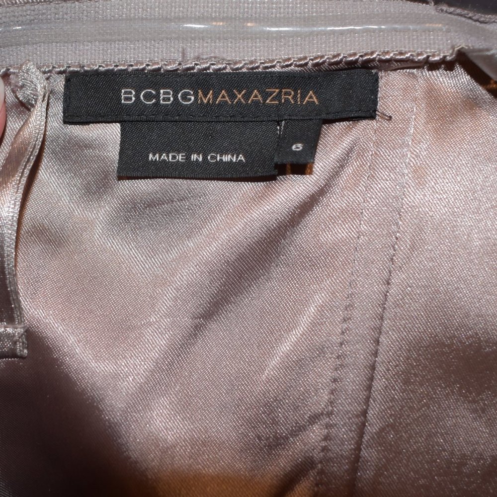 BCBG Max Azria Strapless Silk Blend Dress - Picture 5 of 5